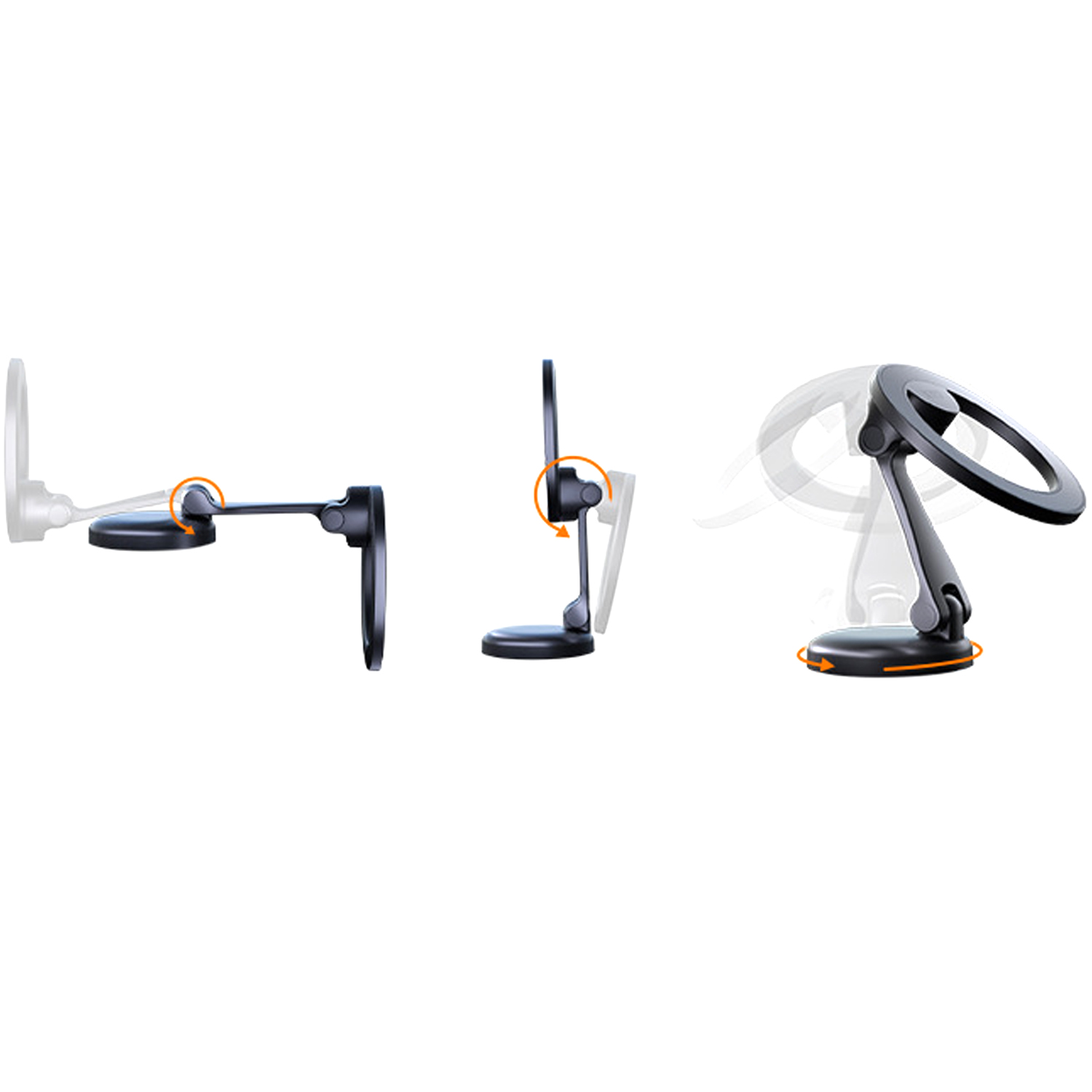 360 Degree Rotating Foldable Magnetic Car Phone Stand 2