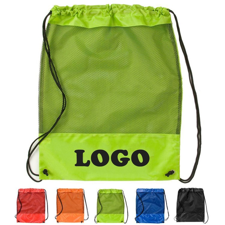 Mesh Drawstring Backpack 1