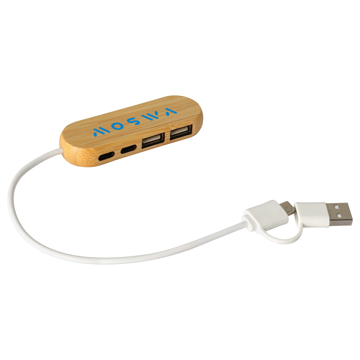 Bamboo Dual Port USB & Type-C Hub 2