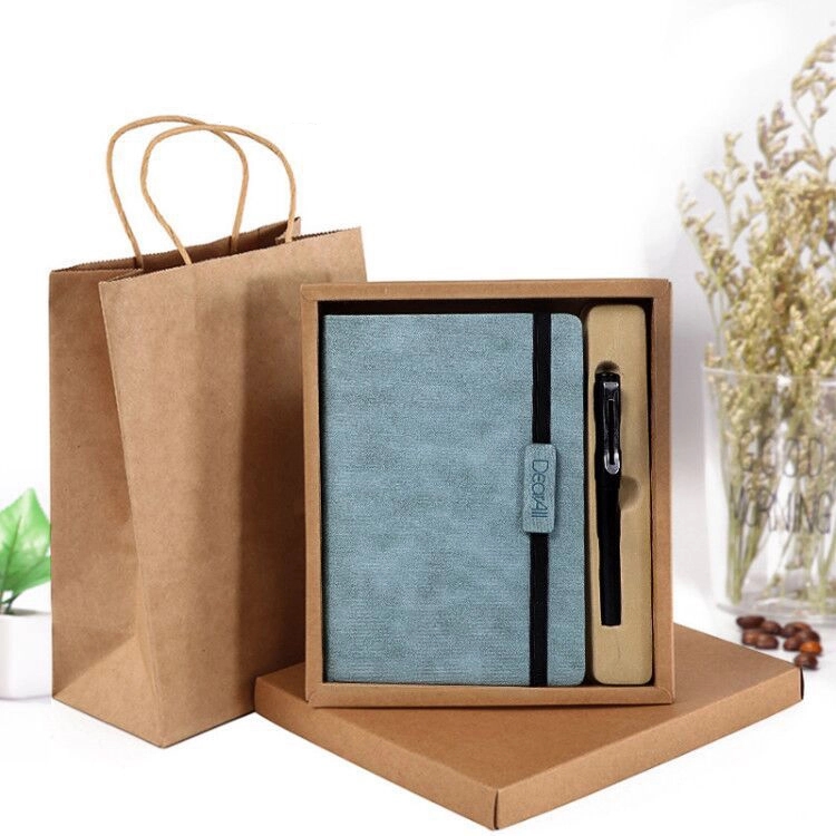 A5 Hardcover Elastic Band Notebook with Pen Holder 6