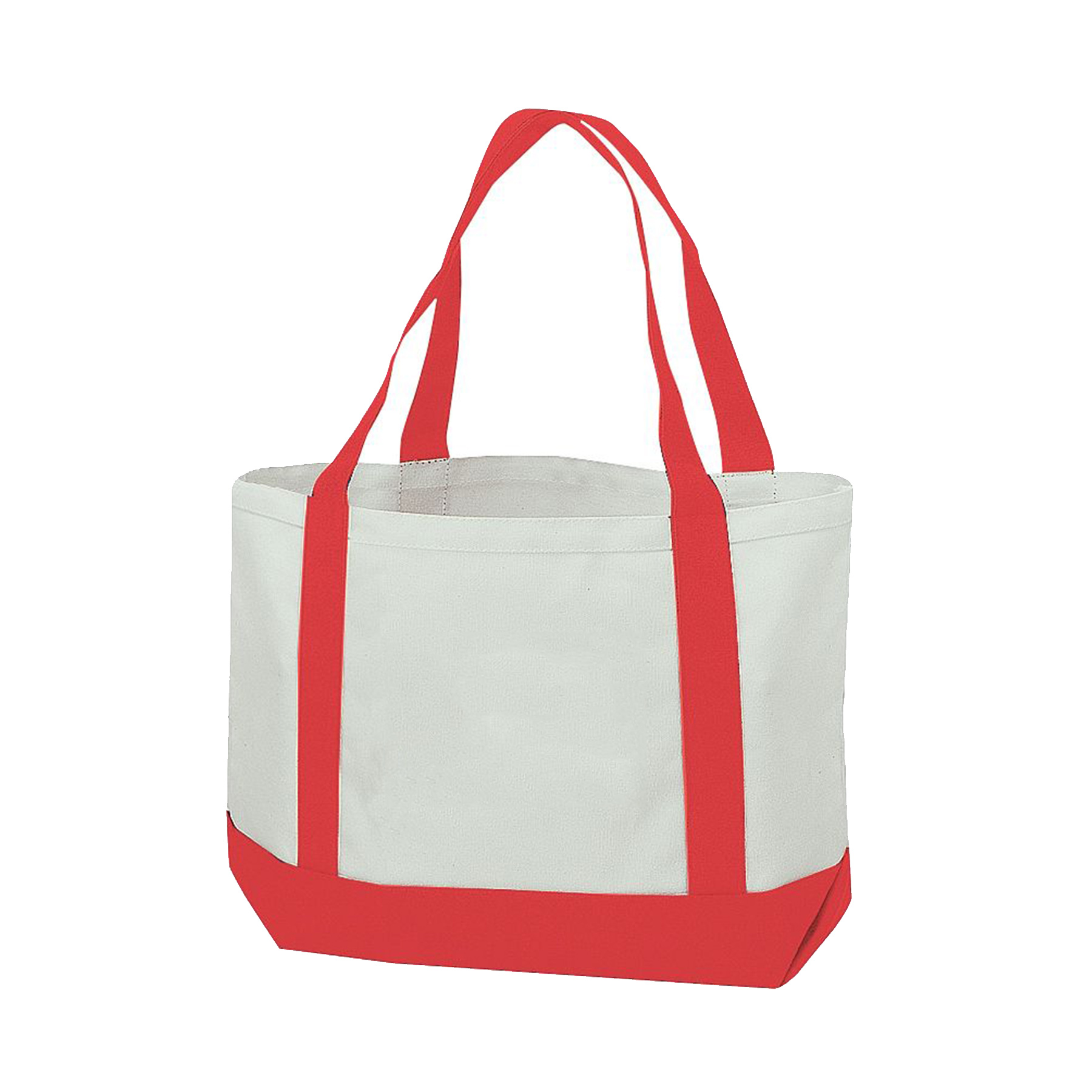13 oz. Two-Tone Cotton Canvas Tote Bag 10