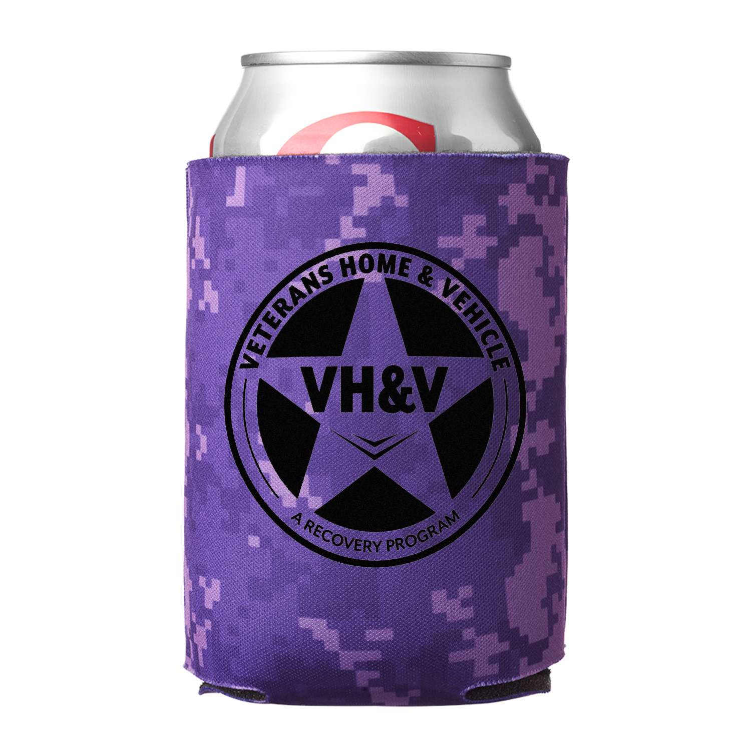 Digital Camo Can Cooler (1 Color Imprint), custom koozie with logo imprint 8