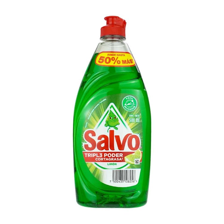 Salvo Liquid Dish Detergent Lime 500ml 2