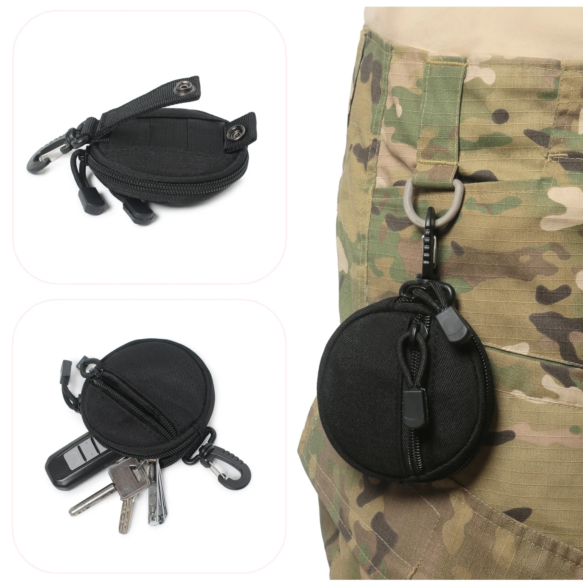 Mini Tactical Coin Purse with Hook 3