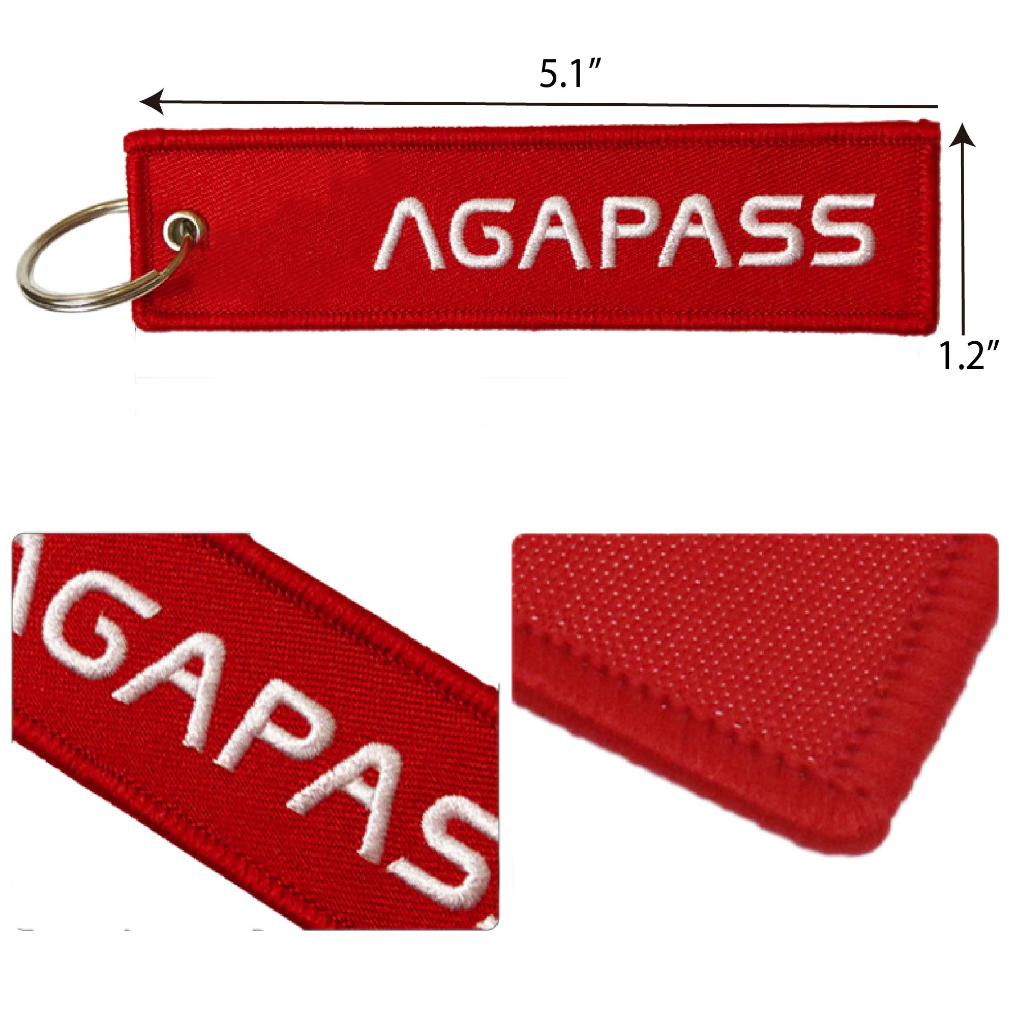 Custom Embroidered Keychains 2