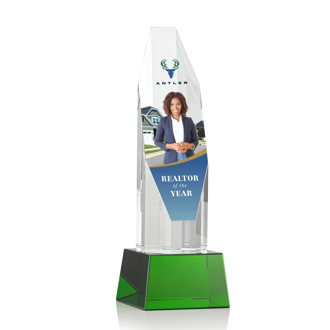 Barrhaven VividPrint™ Award on Base - Green 12