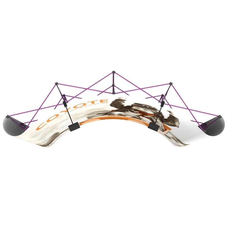 10' Wide Coyote Popup Curved Display Kit 3