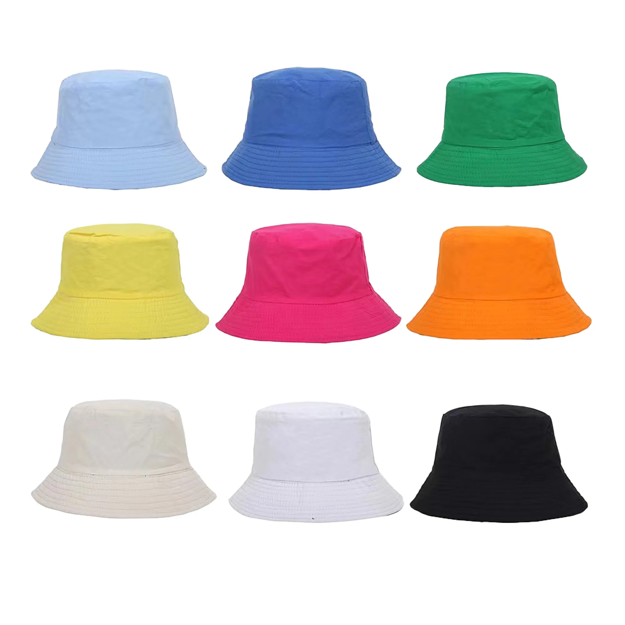 22.5" Cotton Sun Bucket Hat 11