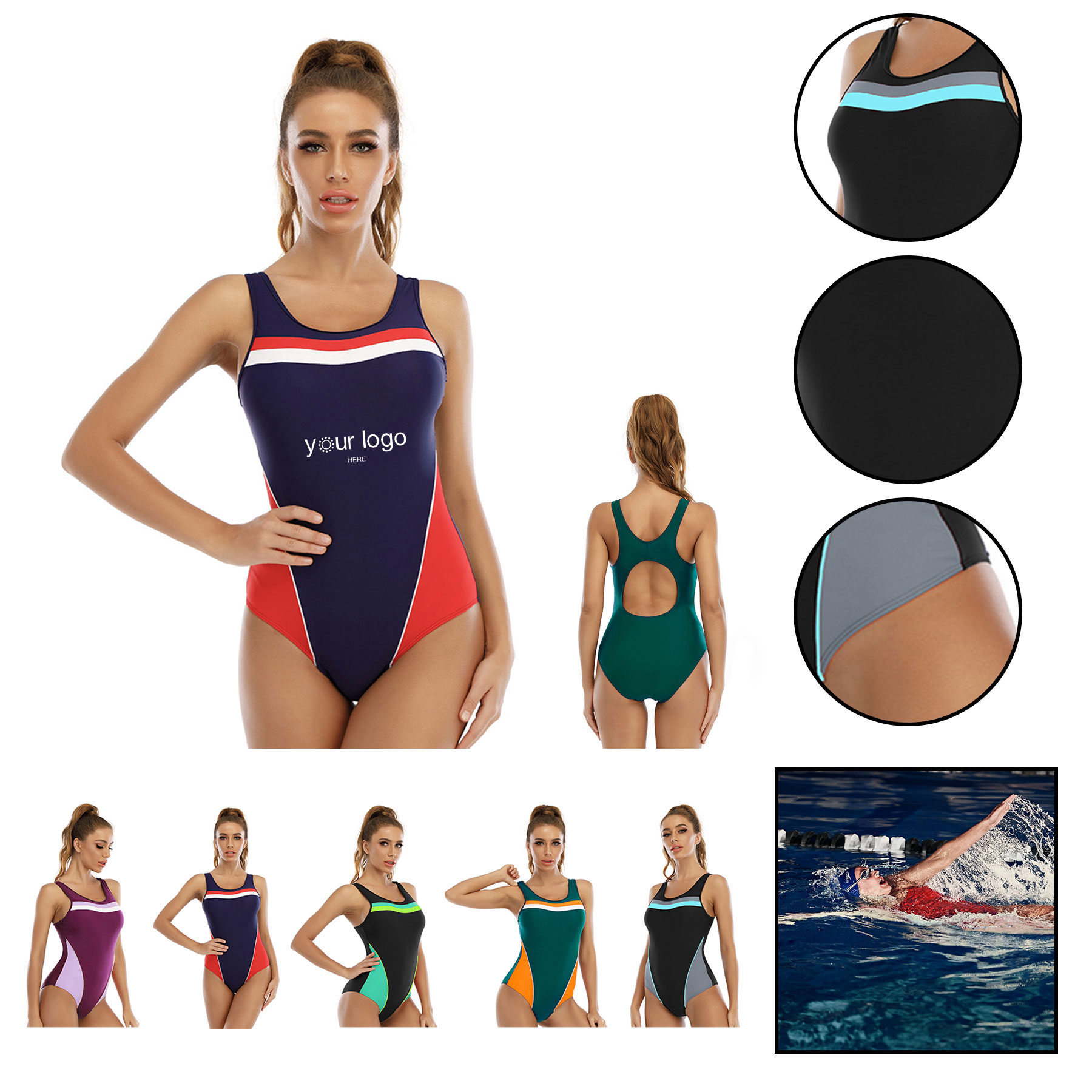 Women's High Cut One Piece Swimsuit 2