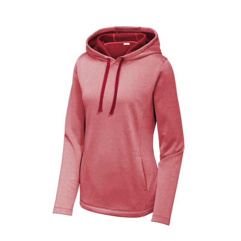 Sport-Tek Women's PosiCharge Sport-Wick Heather Fleece Hooded Pullover., custom hoodie or sweatshirt with logo imprint 22