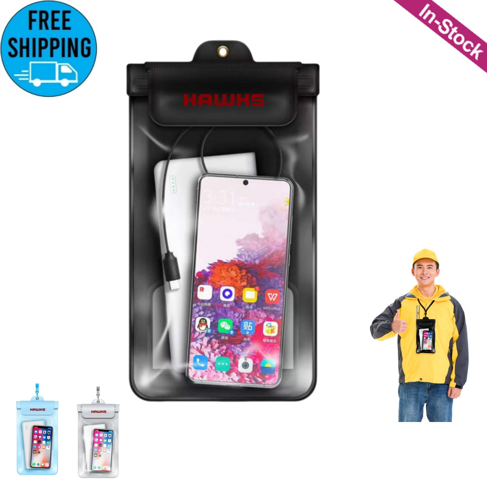 Large Waterproof Phone Dry Bag 6