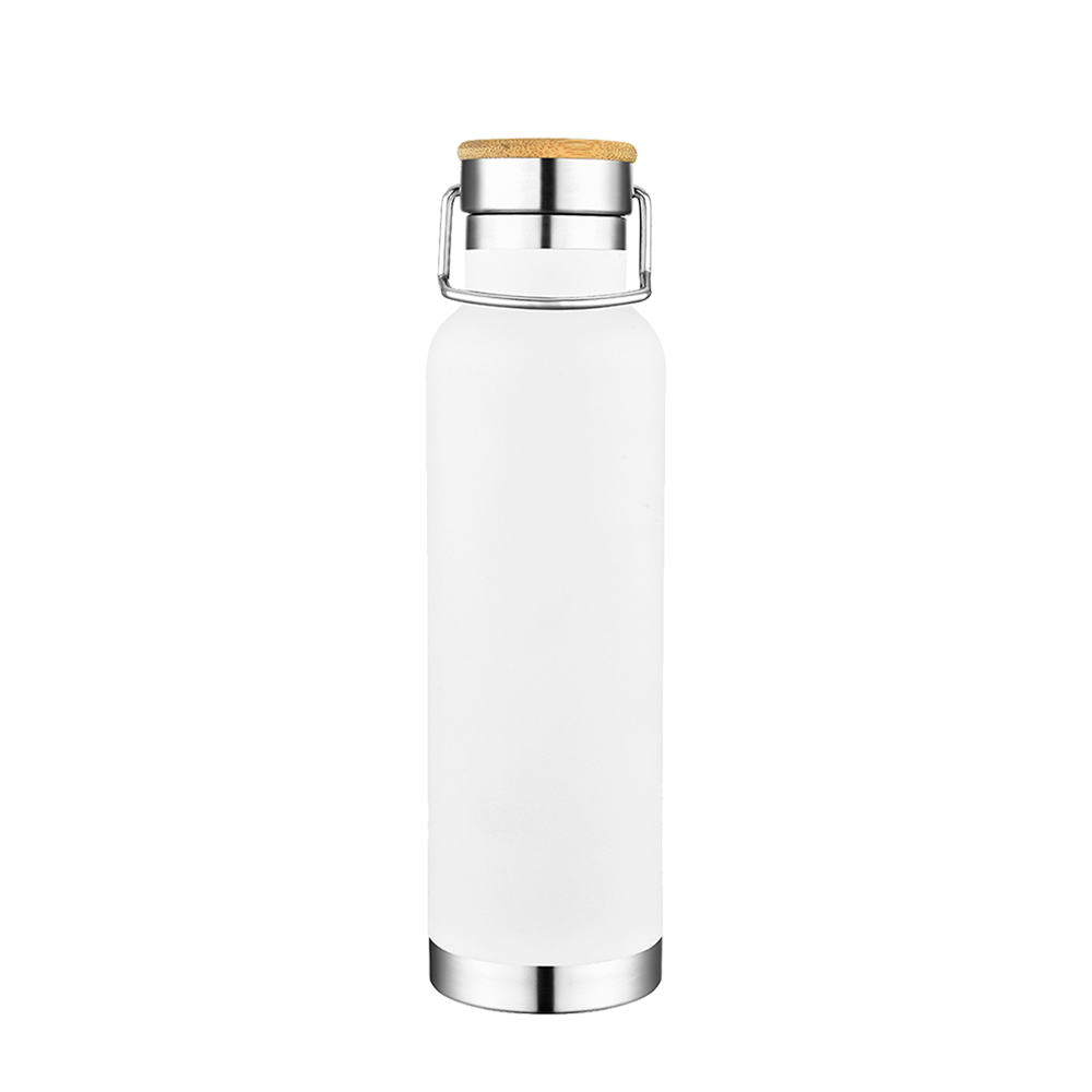 Slate 22oz Vacuum Bottle W/ Bamboo Top