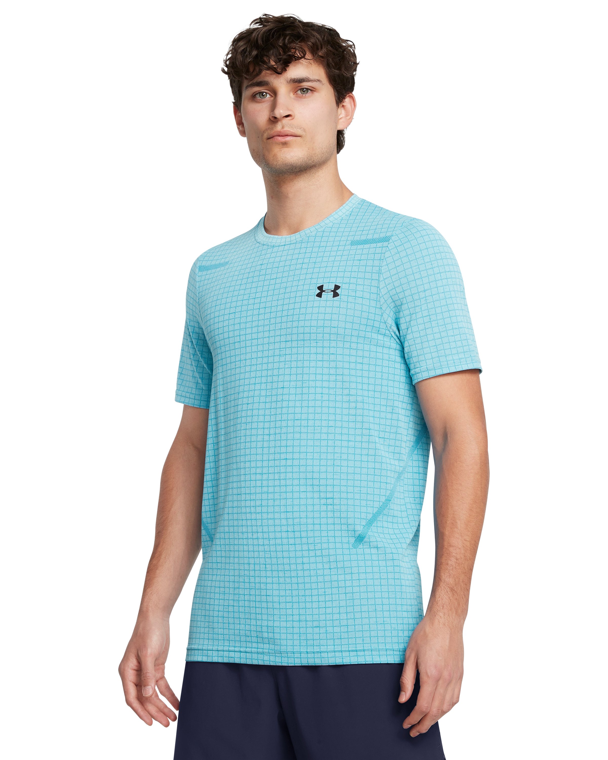UA Seamless Grid Men's Short Sleeve 35