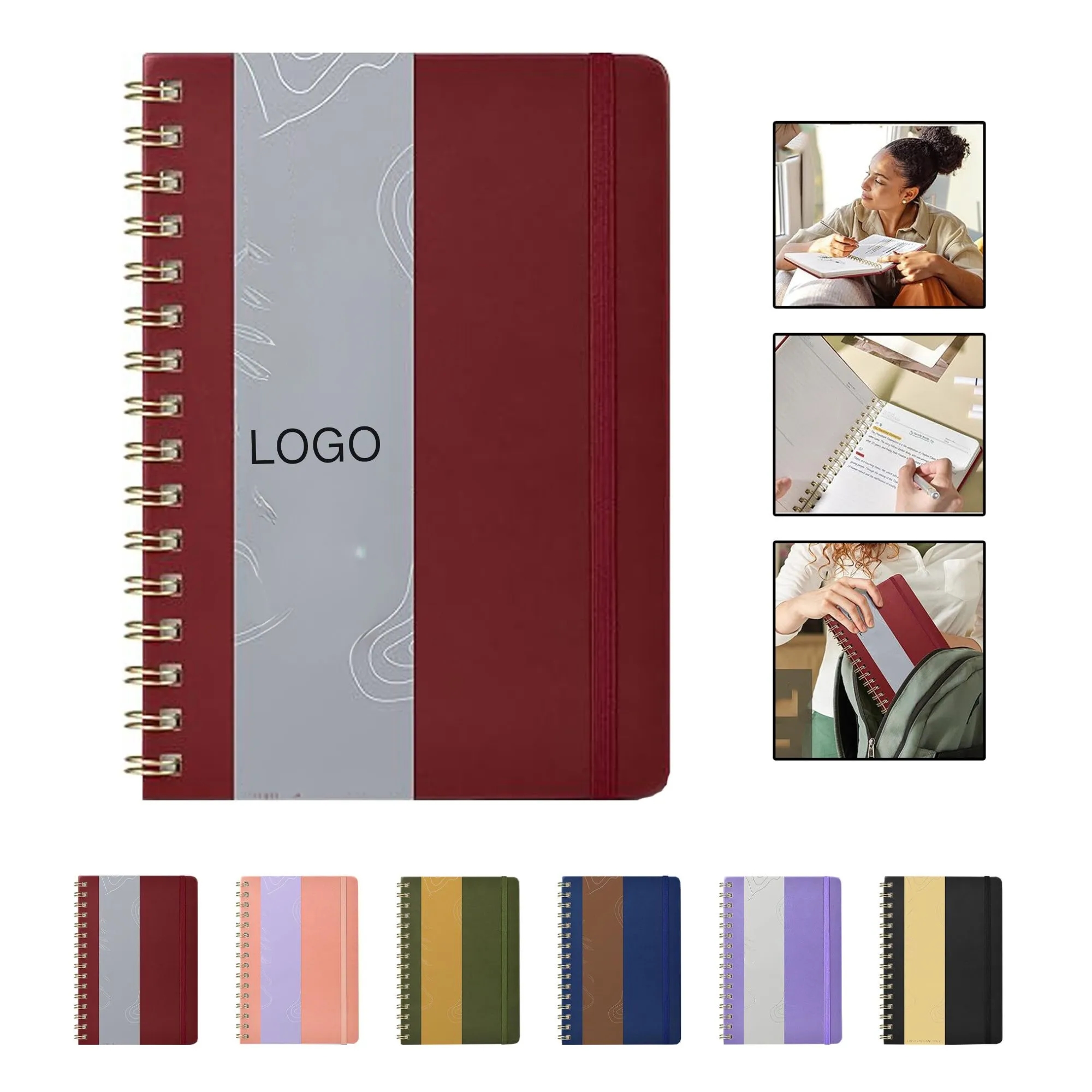 150 Pages Spiral Bound Notebook for Writing 8.78" x 5.75" x 9