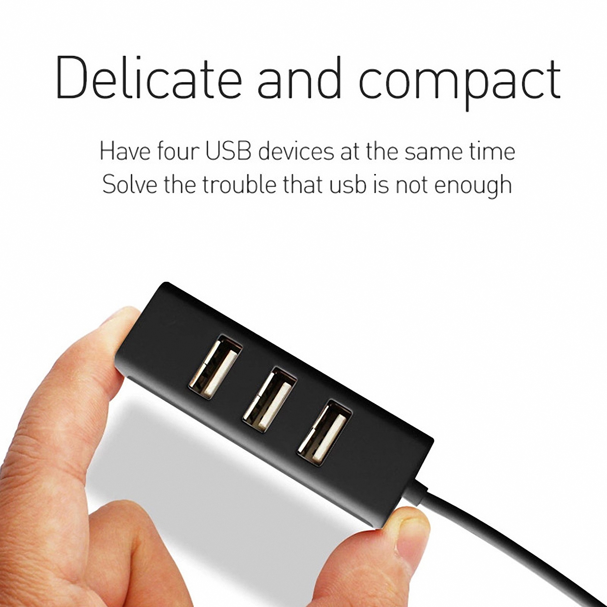 4 Port High Speed USB 2.0 Hub Adapter Expansion 4