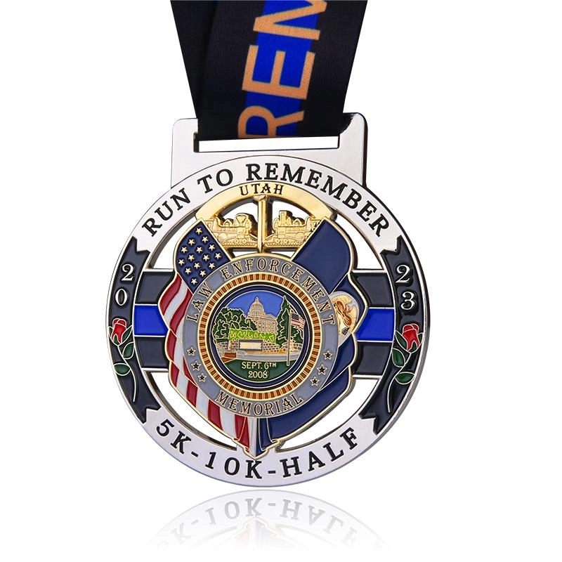 2.5 " Custom Die Struck Soft Enamel Medals 6
