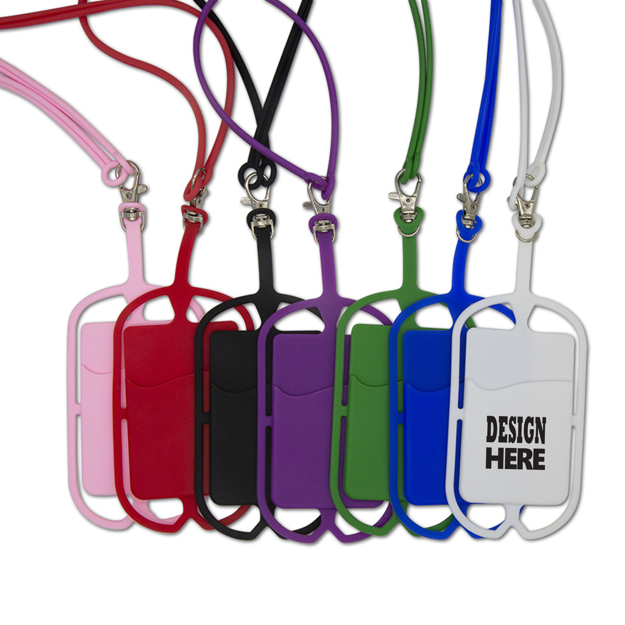 Silicone Lanyard Phone Card Case 1