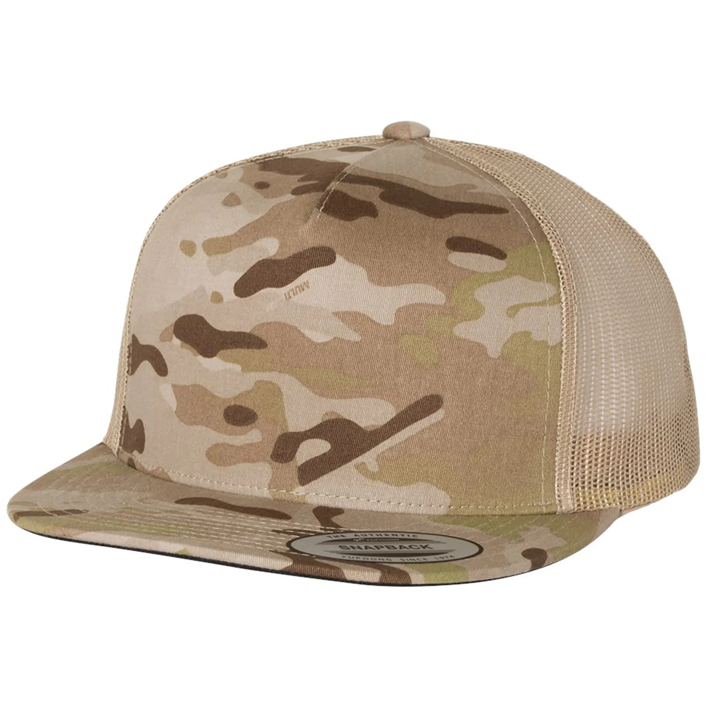 YUPOONG-CLASSIC FLAT BILL TRUCKER CAP 23