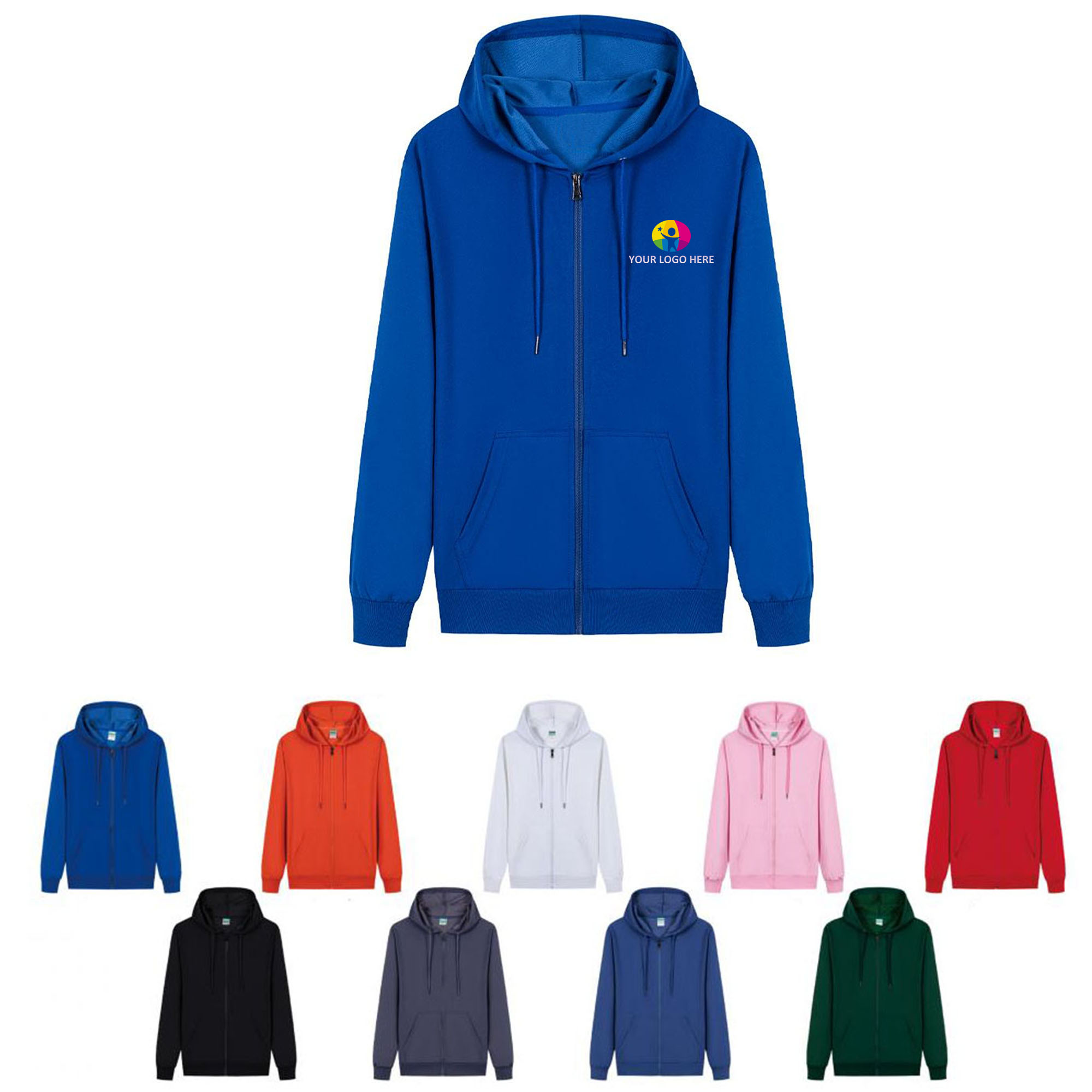 Stylish Zippered Hoodie 6