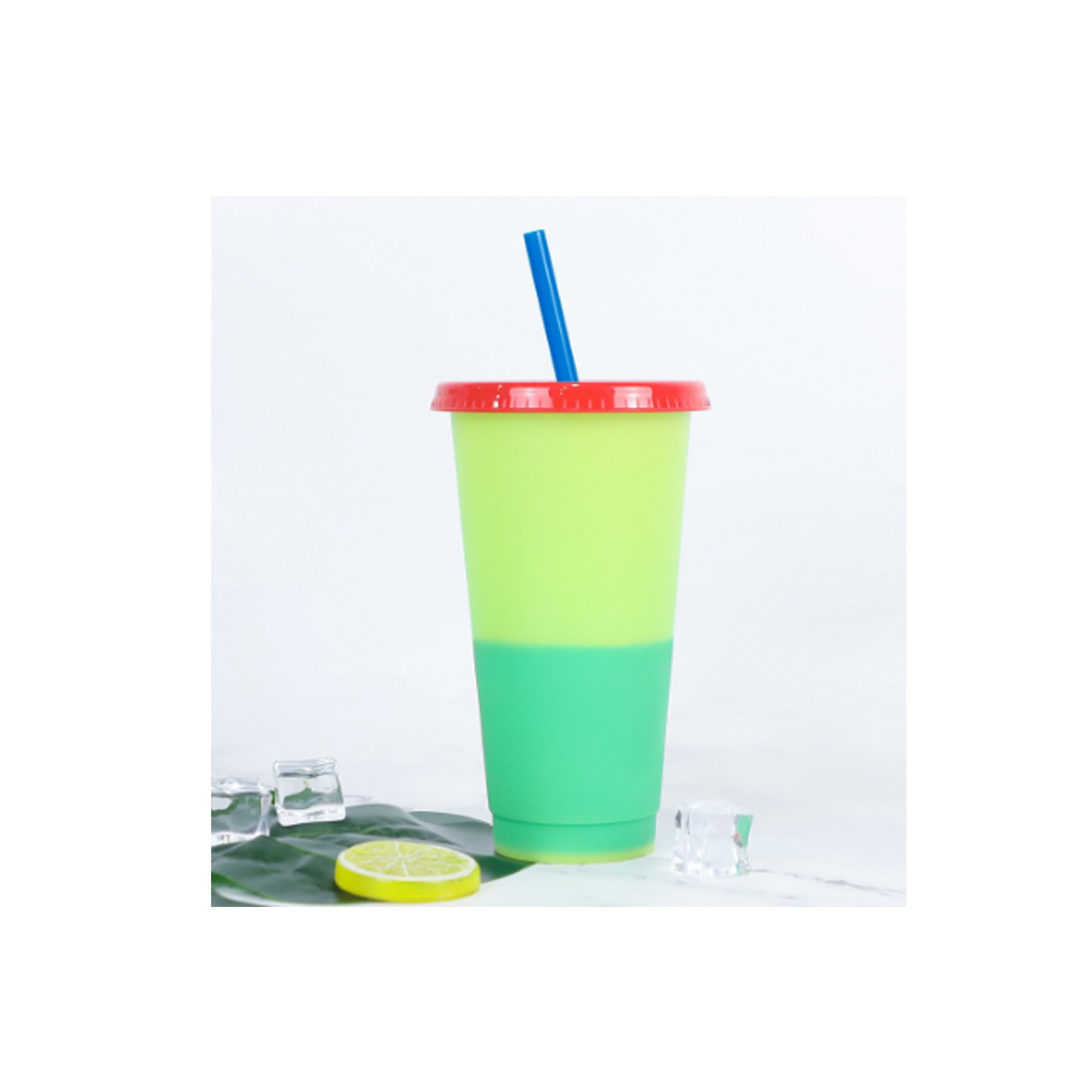 24 Oz. Color Changing Cups Tumblers With Lids and Straws 3