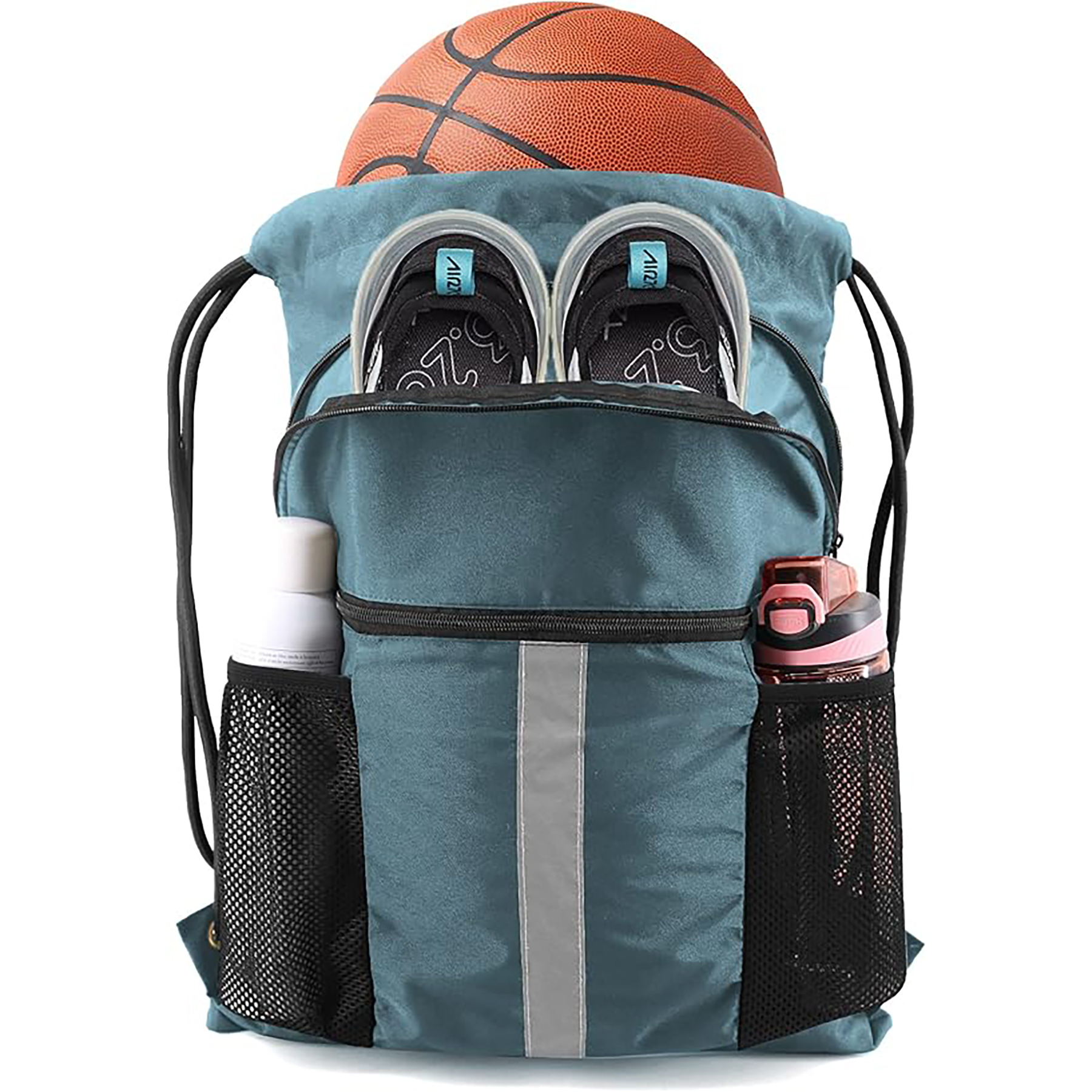 Drawstring Backpack with Shoe Compartment 2