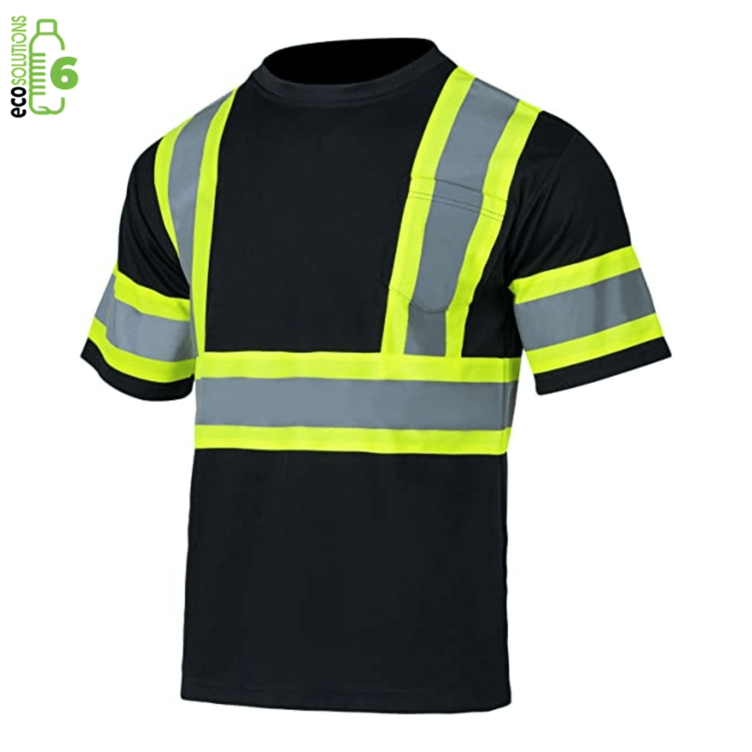 rPET Class 3 Green Choice Reflective Safety T-Shirt W/ Pocket 3