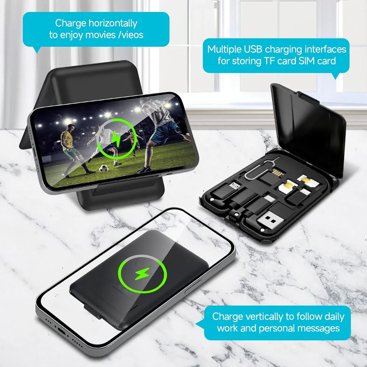 Wireless Charging USB Adapter Kit 9