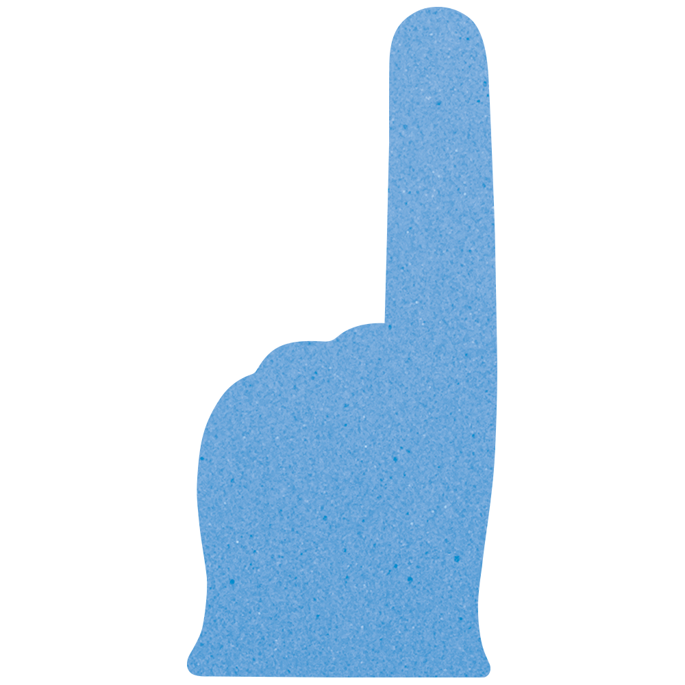 8" Classic #1 Finger Foam Mini 15