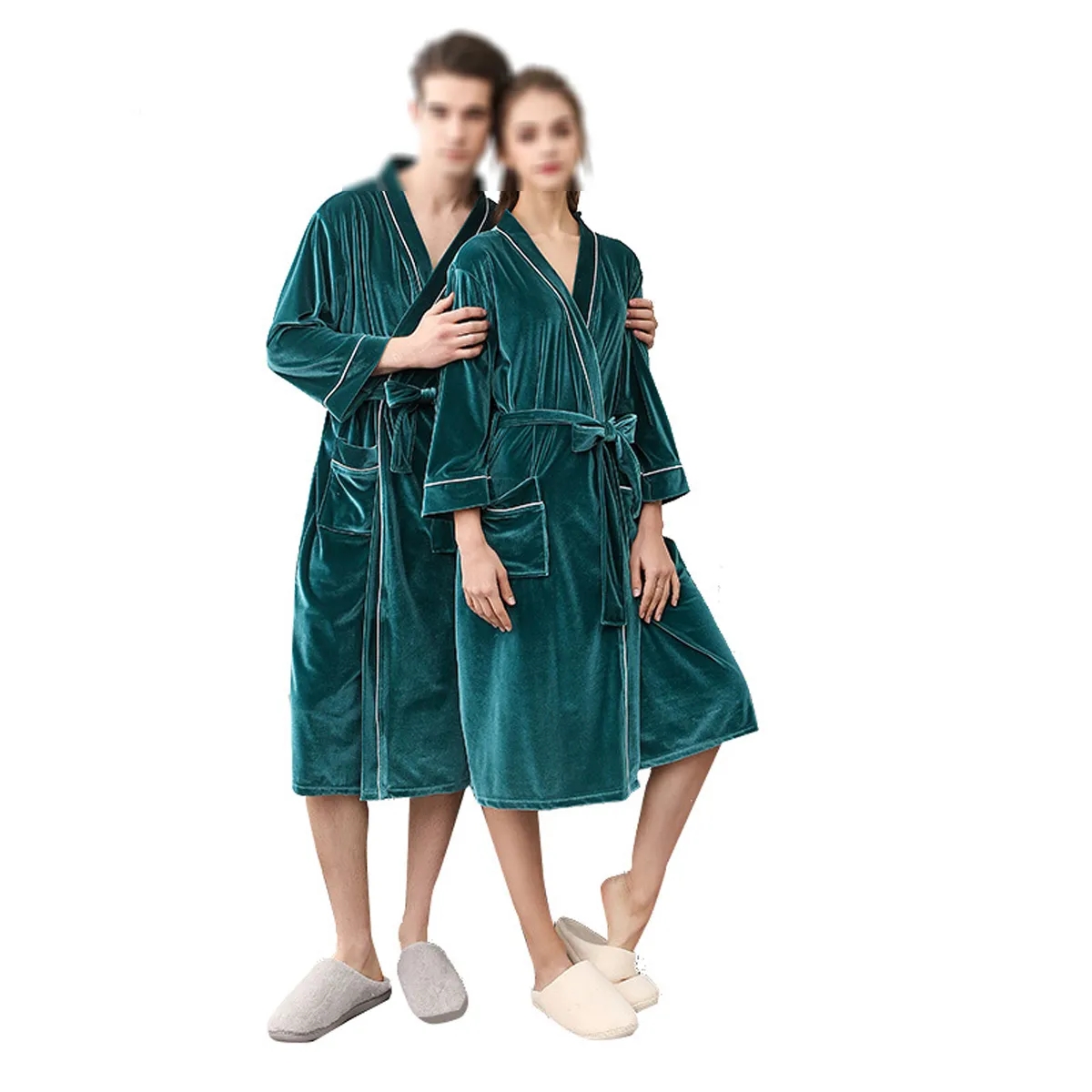 Unisex Velvet Bathrobes 6