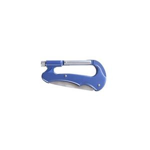 All In One Carabiner Knife Saw Tool With Flashlight 4