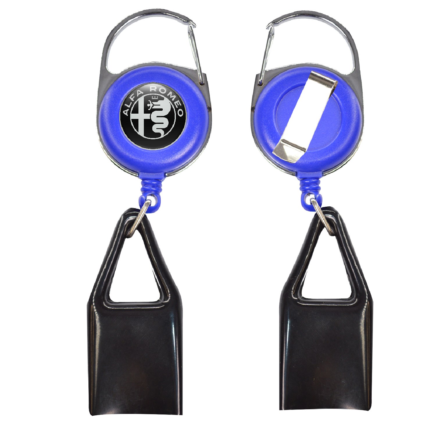 Pen Holder Round Carabiner Badge Reel Holder w/ Belt clip 6