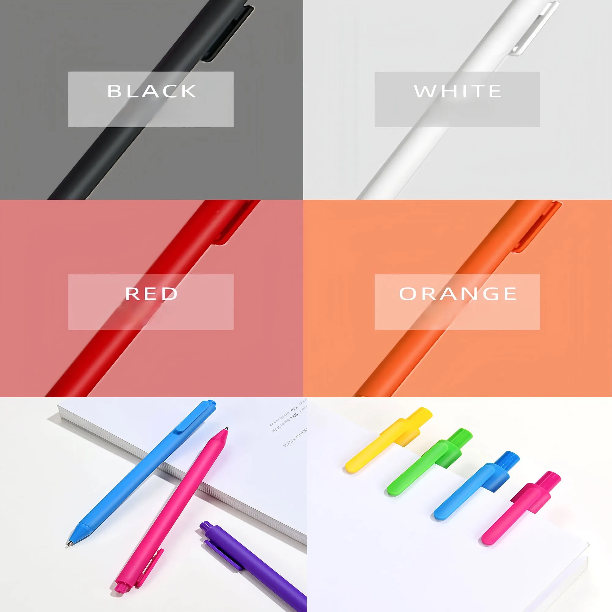Trendy High-Quality Candy Color Retractable Student Gel Pens 1