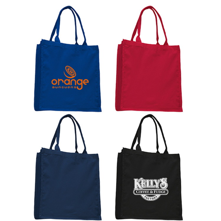 Colorful Cotton Fancy Handle Tote, custom tote bag with logo imprint 4