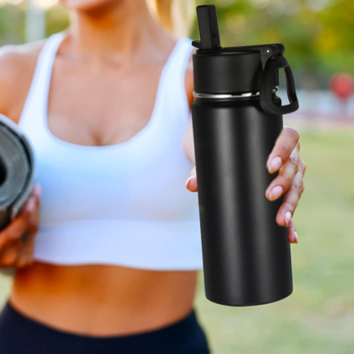 12oz Stainless Steel Insulated Sports Water Bottle 7