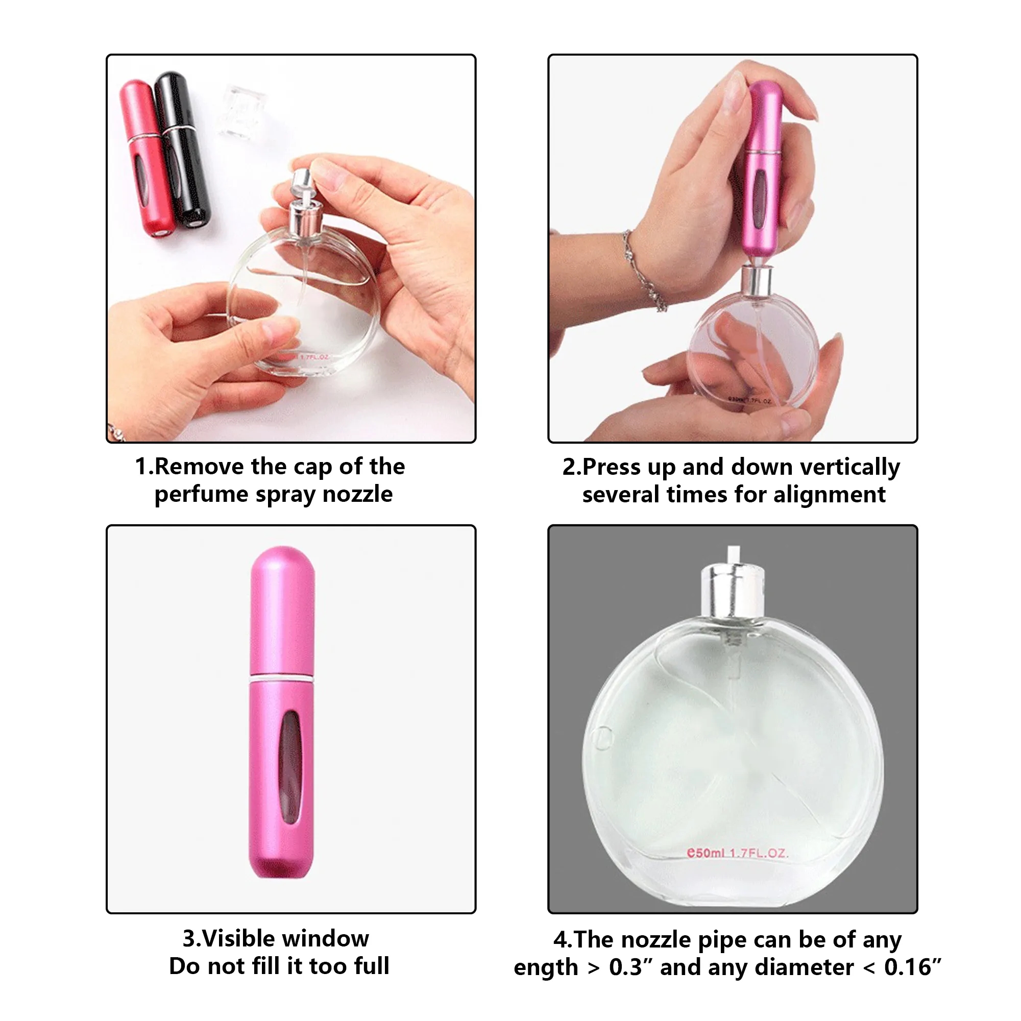 Perfume Refillable Bottle With Window 8