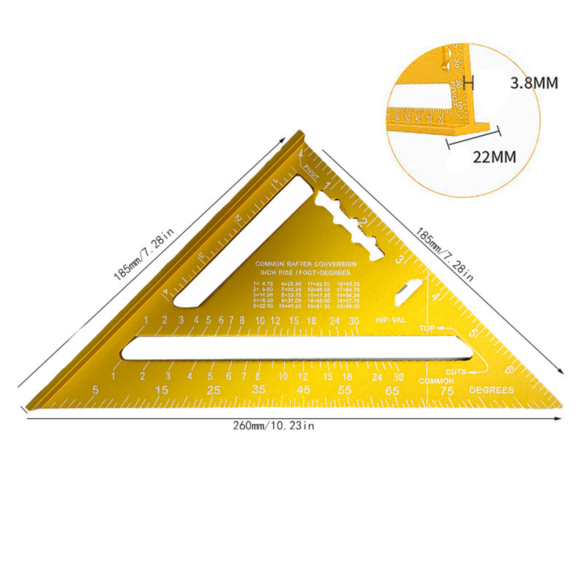 Durable Carpenter's Layout Tool 3