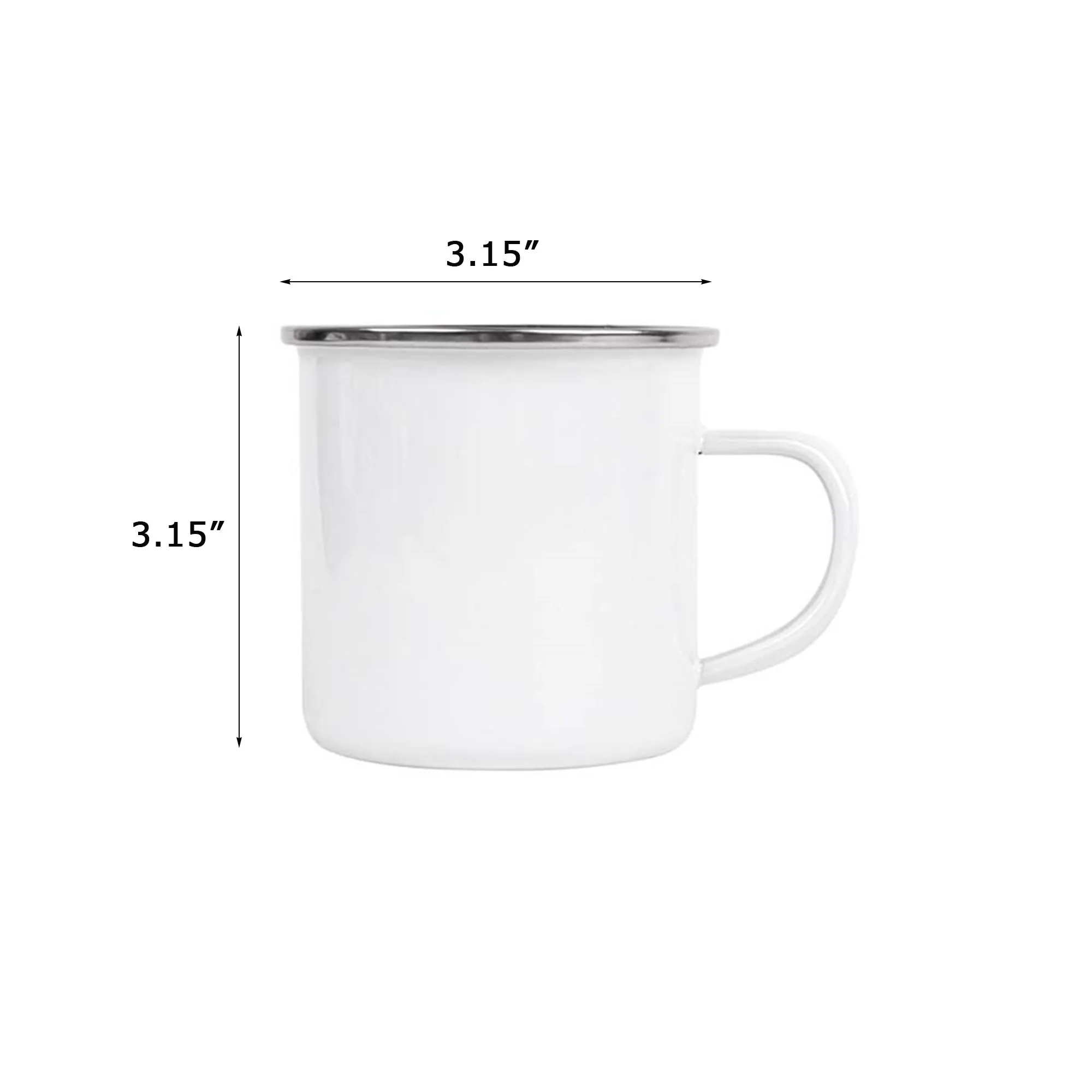 12oz Stainless Steel Enamel Mug 2