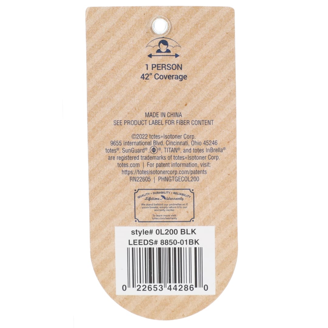 42" totes® 3 Section Auto Open Umbrella 27