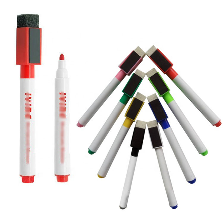 Whiteboard Marker Pen With Magnet Eraser Brush 2