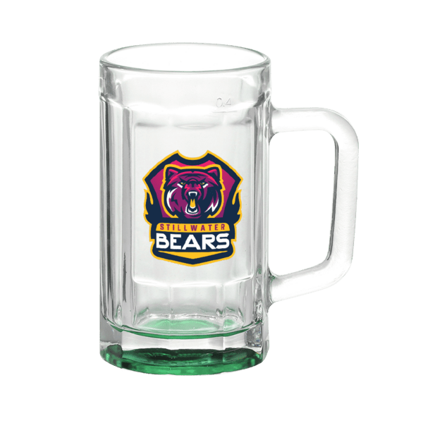 Chug 15 oz. Sports Fan Glass Beer Mug 26