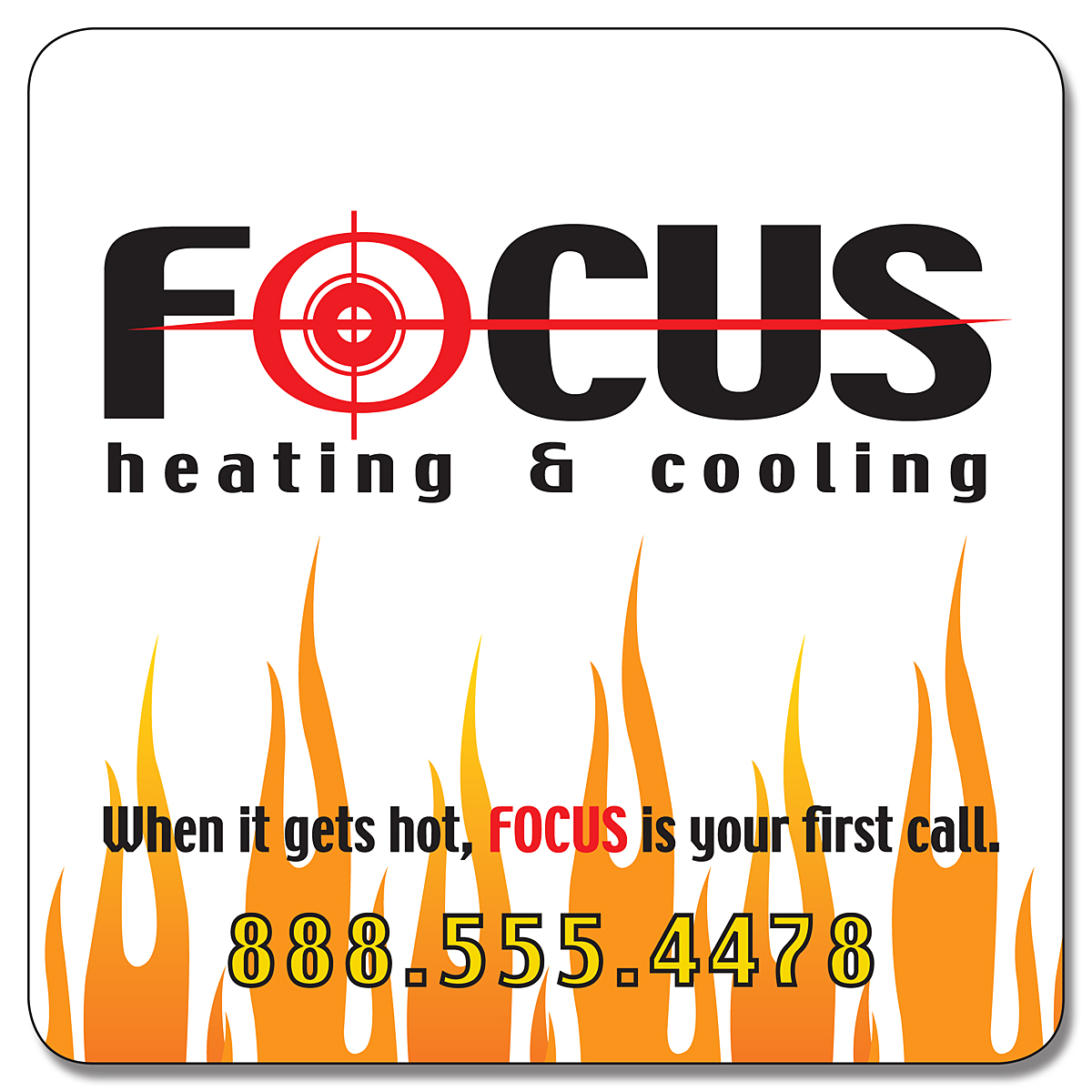 Magnet - 3x3 Round Corners - 30 Mil. 3