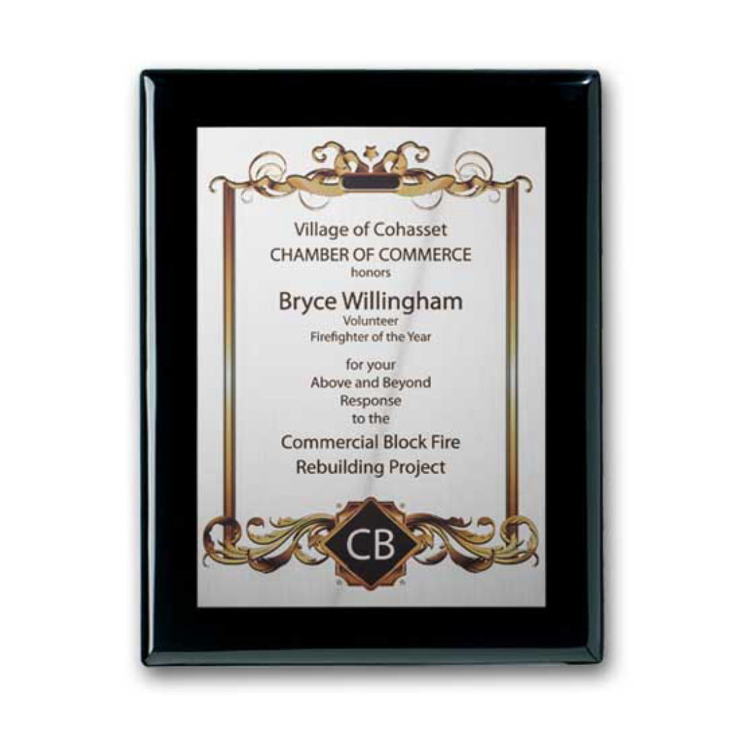 SpectraPrint™ Plaque - Ebony Silver 3