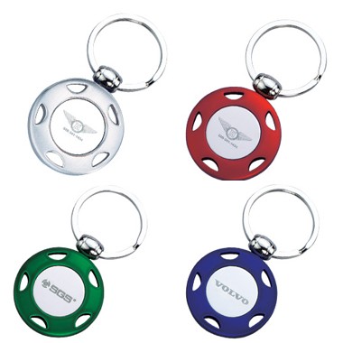 Metal Key Ring w/ Chrome Trim 2
