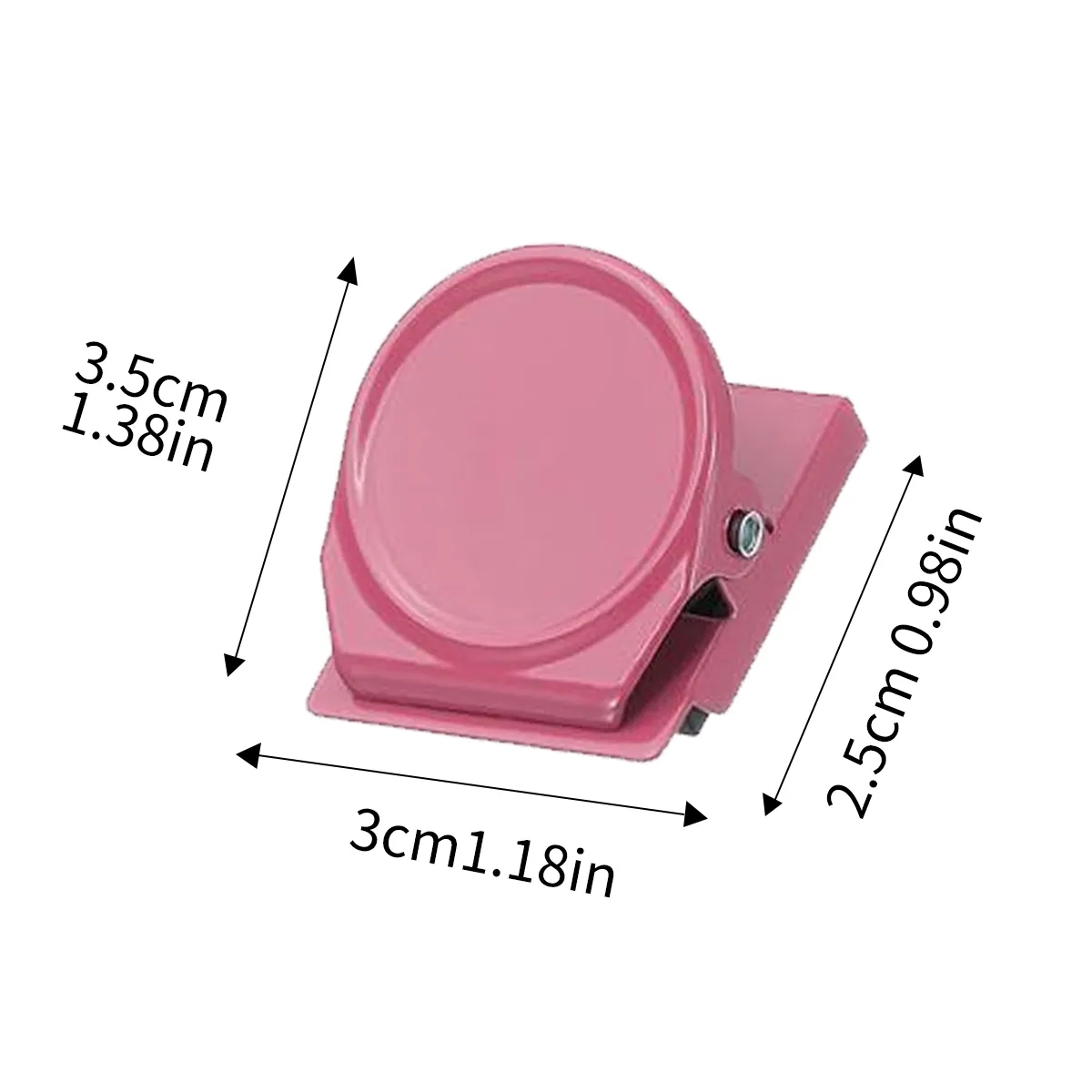 Round Magnetic Clip W/ Strong Grip For Notes And Branding 3