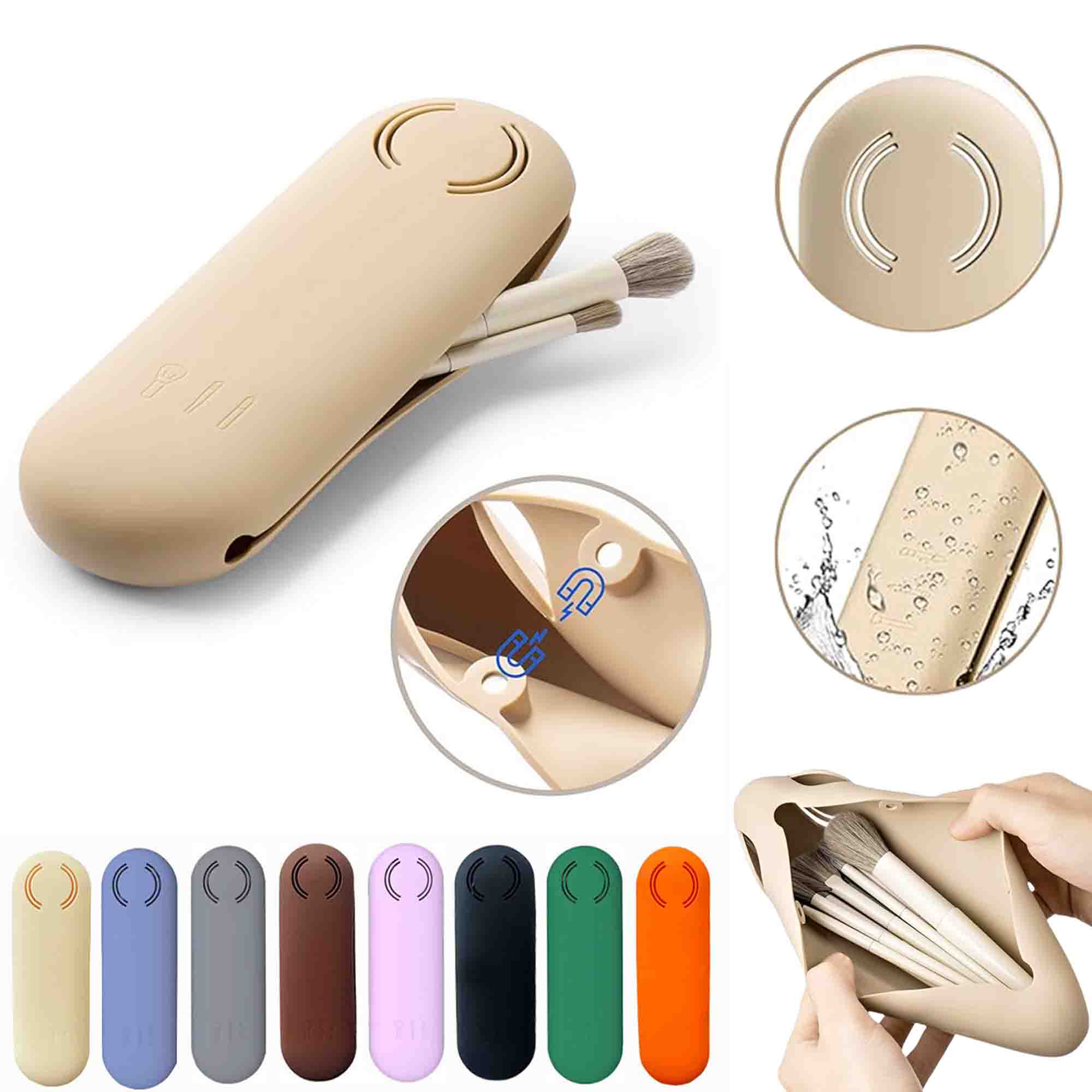 Magnetic Silicone Makeup Brush Holder 3