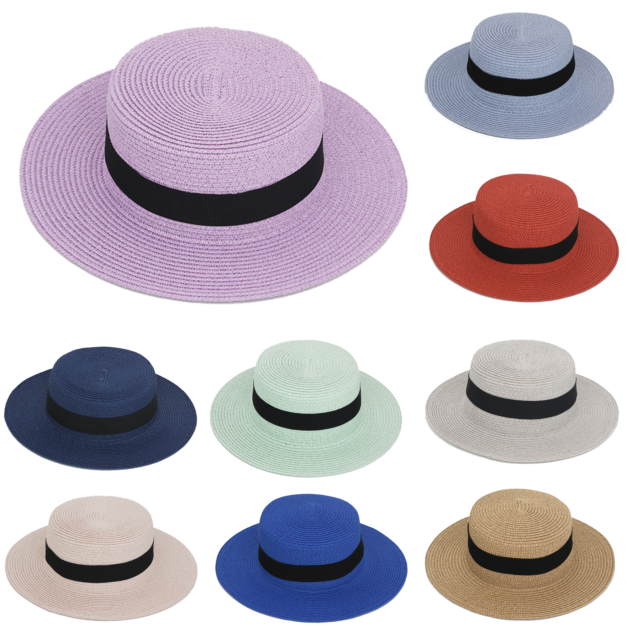 Wide Brim Beach Sun Hat Straw 8