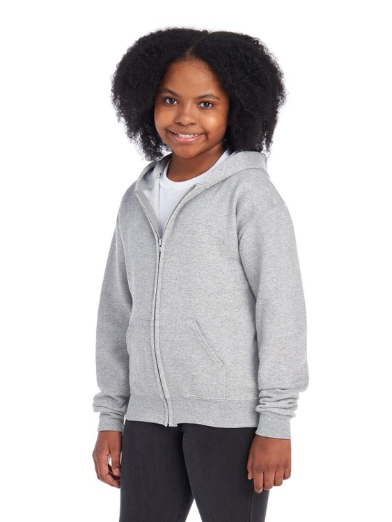 JERZEES NuBlend® Youth Full-Zip Hooded Sweatshirt 7