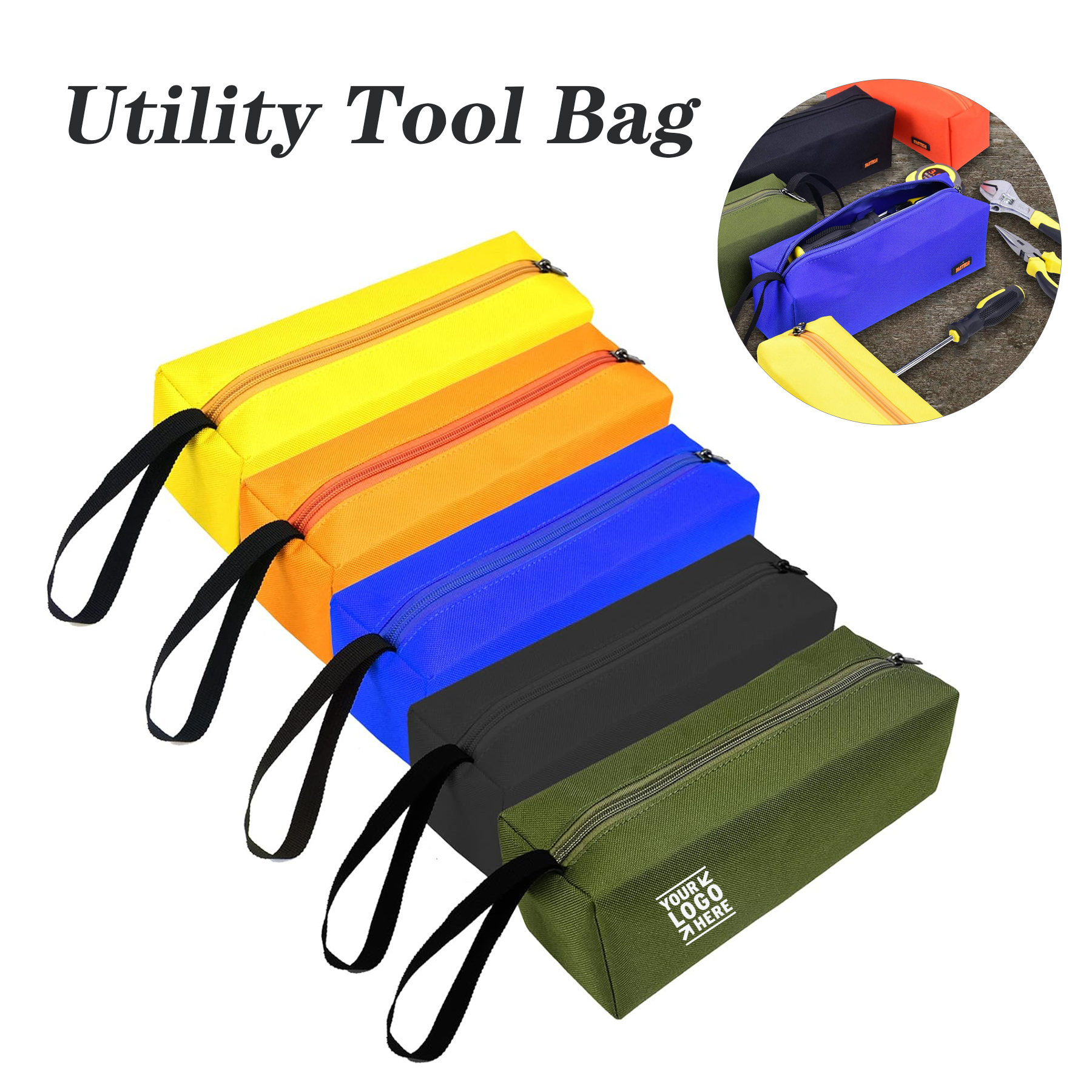 Women Men Multi-purpose Small Zipper Utility Tool Bag Screwdrivers Pouch Pliers Storage Organizer 2