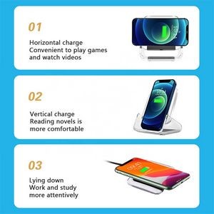 Transparent Wireless Charger Phone Holder 2