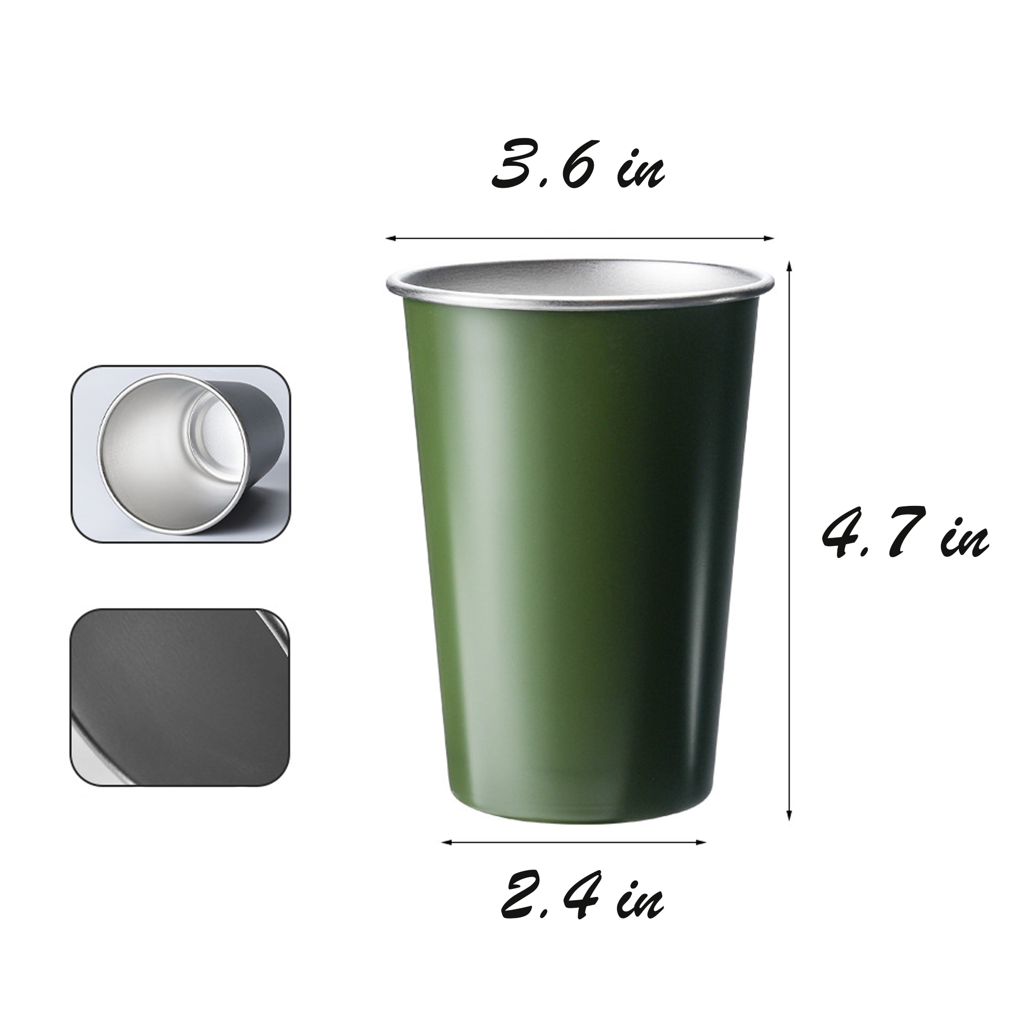 16 oz Stainless Steel Cup 2